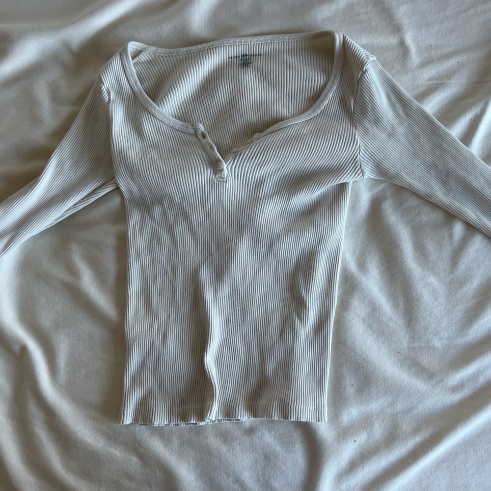 cream brandy melville long sleeve